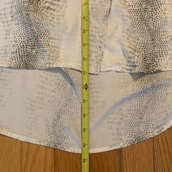 90’s KENAR PYTHON SNAKEPRINT HI-LOW BLOUSE - Picture 4 of 12